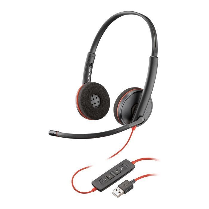 HP Poly Blackwire 3220 Stereo USB-A Headset