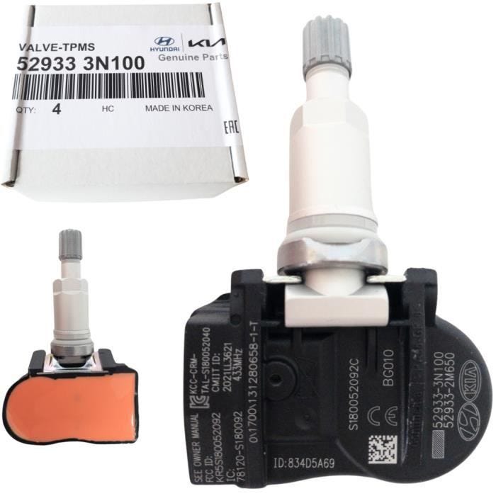 Capteur de pression des pneus - CONTINENTAL - TPMS KIA - Préprogrammé - Garantie 2 ans - Couleur Noir