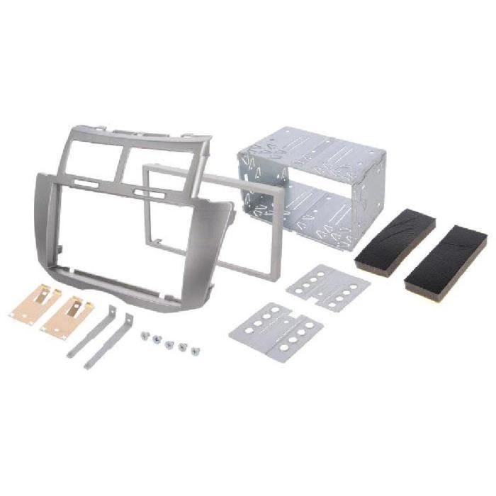 Kit 2DIN - ADNAuto - Toyota Yaris 2009 - Argent - Intégration autoradio - Compatible