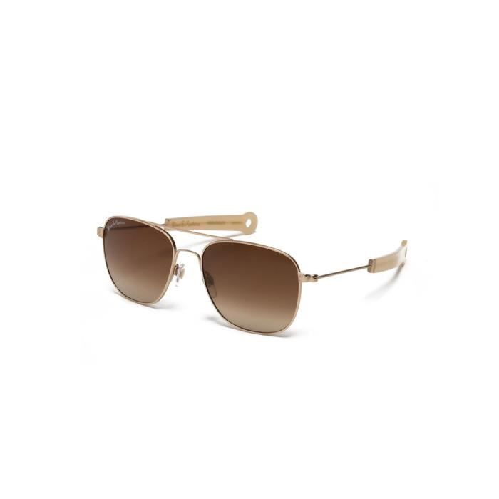 Lunettes de soleil - Hally & Son - Deus DH506S04 - Aviator - Or - Catégorie 3