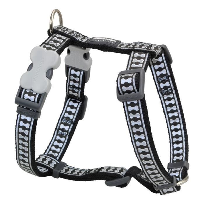 Red Dingo - Harnais réfléchissant pour chien - Noir taille M