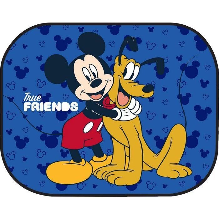 Rideaux latéraux - Mickey Mouse - Lot de 2 - 44 x 35 cm - Protection UV - Ventouse