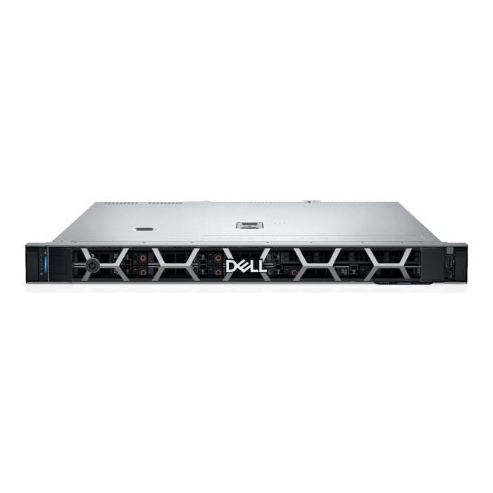 - Dell - Dell PowerEdge R360 - Serveur - Montable sur rack - 1U - 1 voie - 1 x Xeon E-2434 / jusqu'à 5 GHz - RAM 16 Go - SAS - hot
