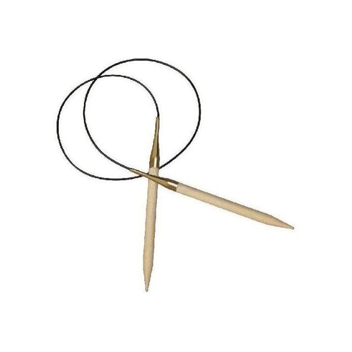 KnitPro Aiguilles Circulaires Basix Fixes Bois, Multicolore, 22 x 0,7 x 6,5 cm - KP35352