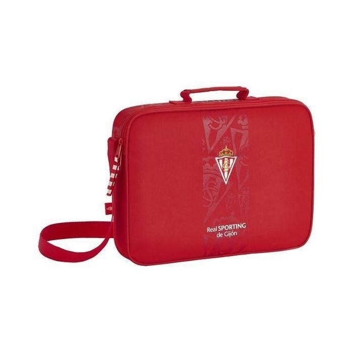 Porte-documents - Real Sporting de Gijón - Rouge - 6 L - Sangle réglable - Polyester