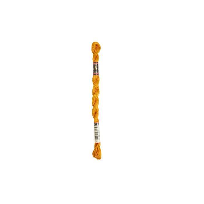Fil - DMC - Coton Perlé Médium N5 - Jaune - 100% Coton - 15 mètres