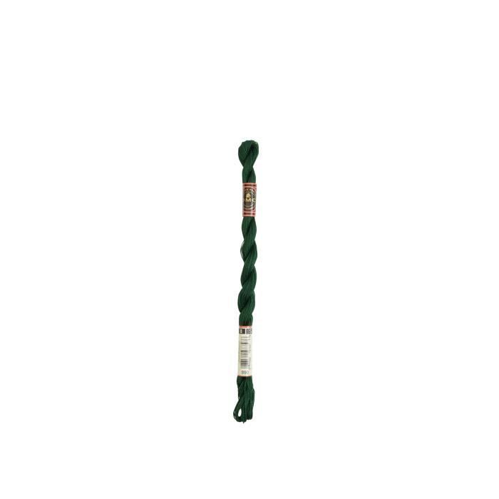 Fil - DMC - Coton Perlé Small N8 - Couleur 890 Vert - 100% Coton - 25 mètres
