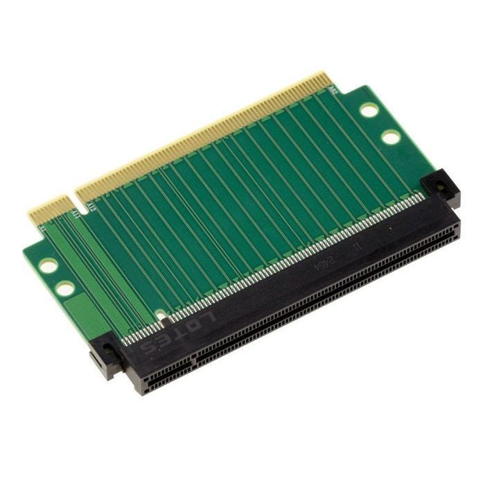 Riser droit 50mm nappe d'extension PCI Express Gen 4.0 un port PCIe x16 mâle vers un port femelle