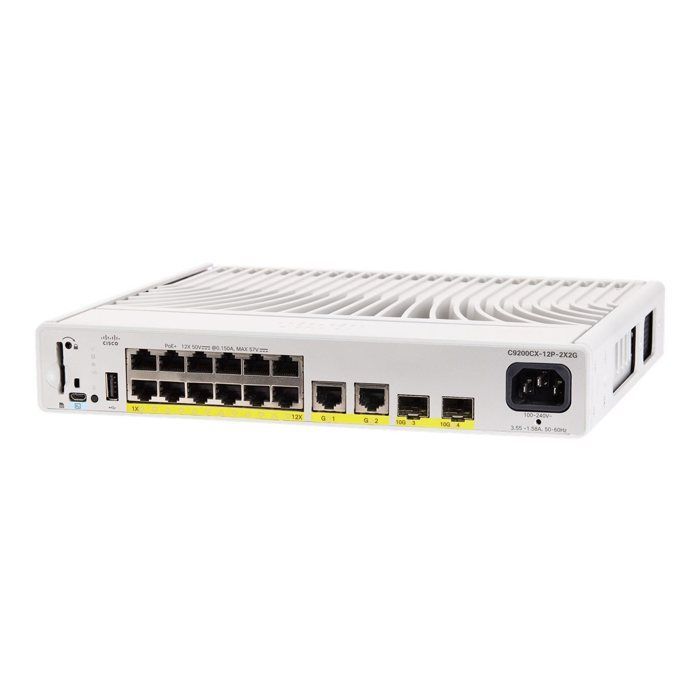 Commutateur - Cisco - Catalyst 9200CX - 12 ports - Géré - Compact - PoE+