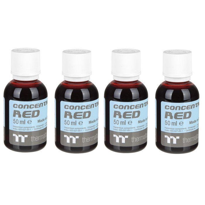 Liquide de refroidissement - THERMALTAKE - Concentrate Rouge - 4 flacons - Rouge - P/N:CL-W163-OS00RE-A