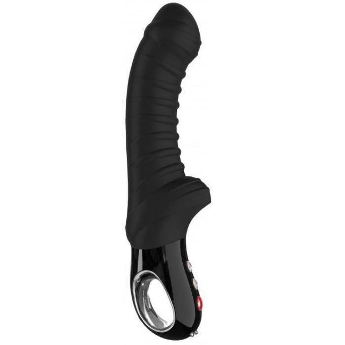 Vibromasseur rechargeable Tiger Noir Black Line - Fun Factory - Moyen - Noir