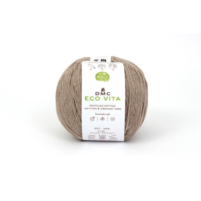 Fil Coton Recyclé - DMC - Eco Vita - 3mm - 100g - Beige 111