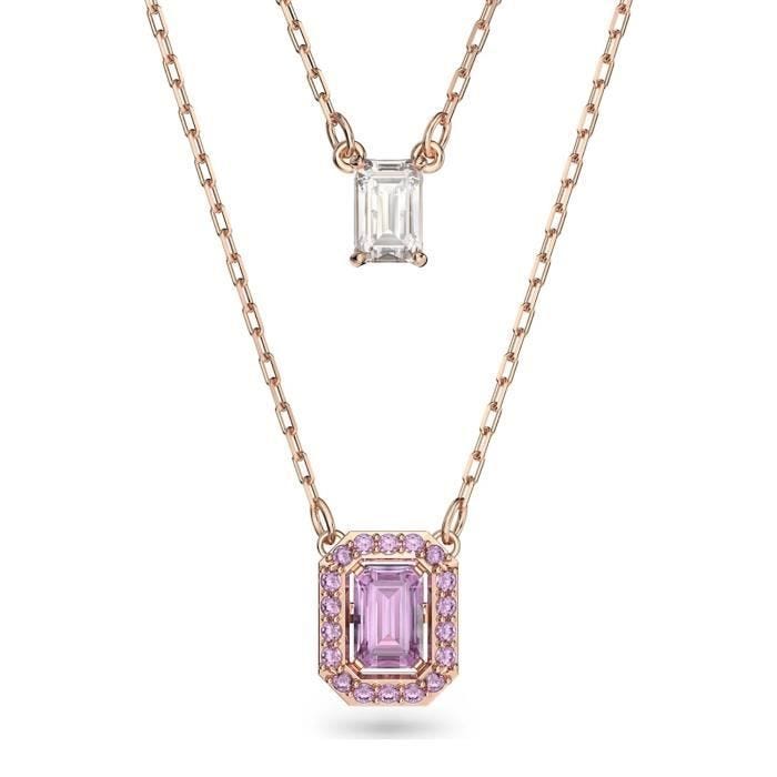 Collier femme - SWAROVSKI - Collier multi rangs Swarovski Millenia doré rose