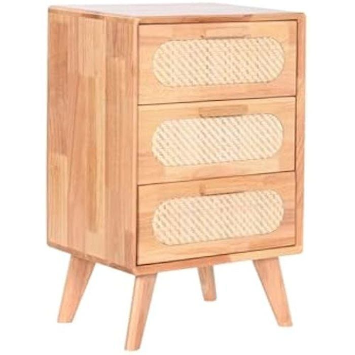 Commode - HOME ESPRIT - Naturel - Bois de Caoutchouc - 43 x 52 x 33,5 cm - Multicolore