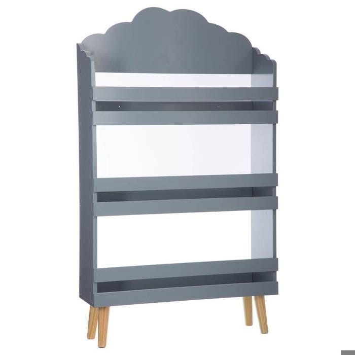 Bibliothèque enfant "Nuage" grise - Gris - Atmosphera createur d'interieur