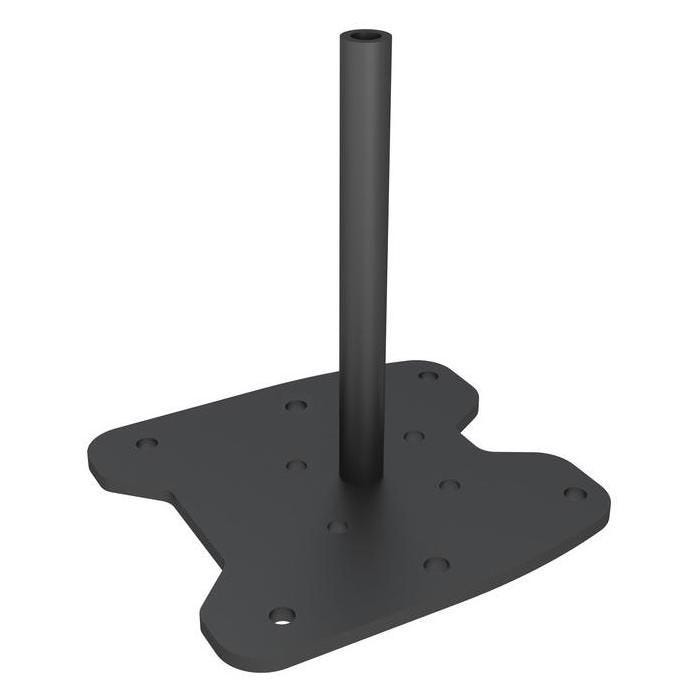 Embase à fixer au sol - MULTIBRACKETS - M Pro Series - Acier - Poids max 90 kg - Noir