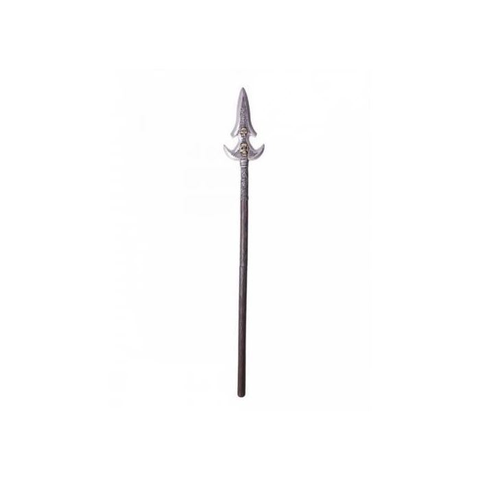 Lance tête de mort amovible - PVC - 142 cm - Gris - Adulte - Extérieur