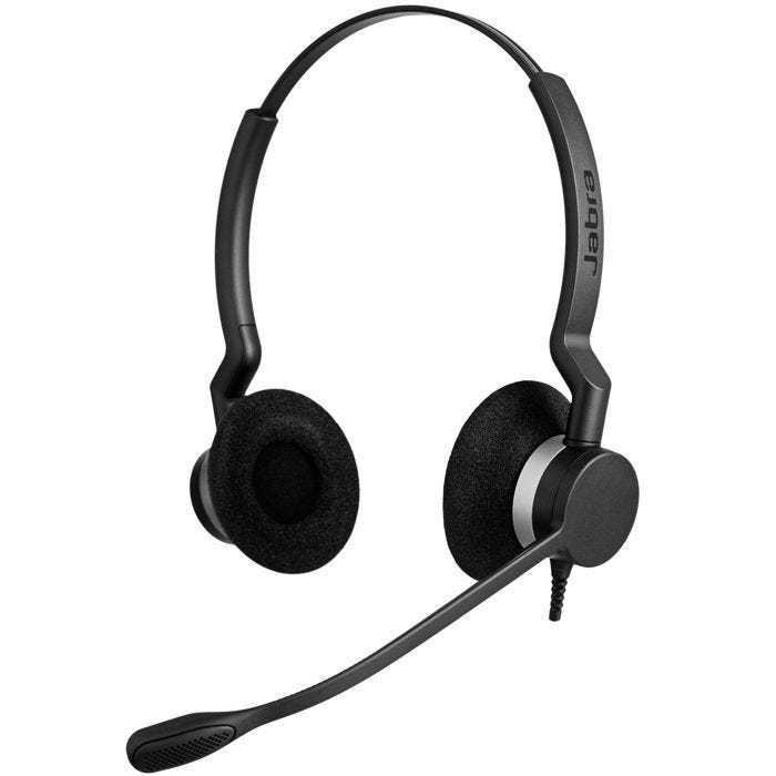 Micro-casque filaire Jabra Biz 2300 USB-C UC Duo - Supra-aural, Élimination du bruit, Microphone uni directionnel