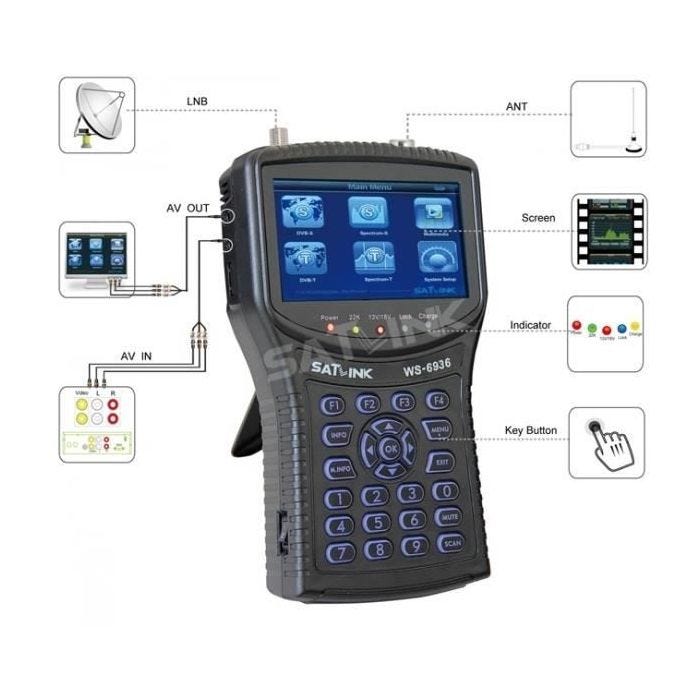 satlink ws-6936 combo terrestre et satellite