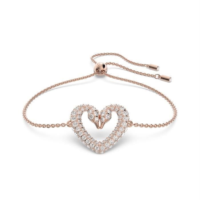 Bracelet femme - SWAROVSKI - Bracelet Swarovski UNA doré rose - Couleur de la matière:Rose