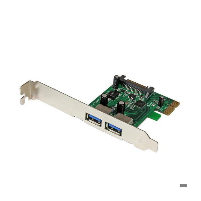 STARTECH Carte Contrôleur PCI Express (PCIe) vers 2 ports USB 3.0 avec UASP - Alimentation SATA - 2 USB Port(s)