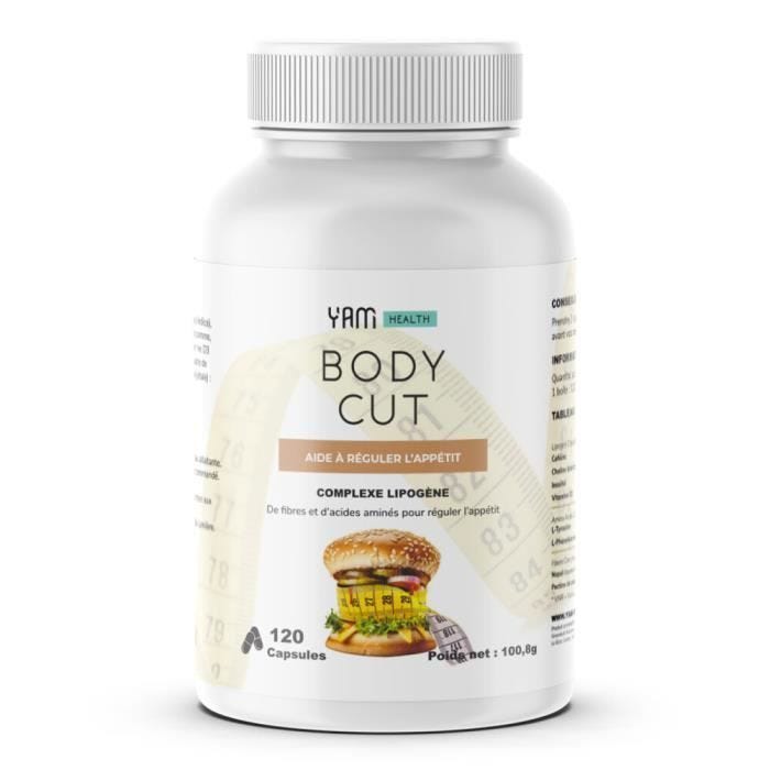 Réducteur d'appétit Yam Nutrition - Body Cut - 120 Gélules
