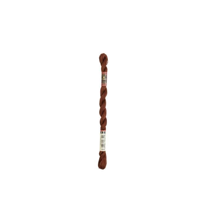 Fil - DMC - Coton Perlé Small N8 - Couleur 898 - 100% coton - 25 mètres