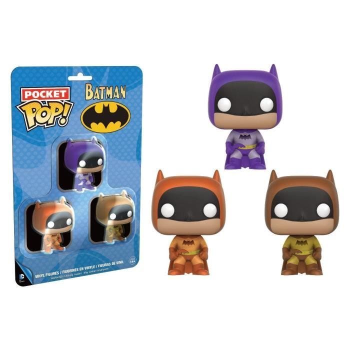 Porte-clé Funko Pocket POP! DC Comics Pack de 3 Batman - 75ème Anniversaire Set B -
