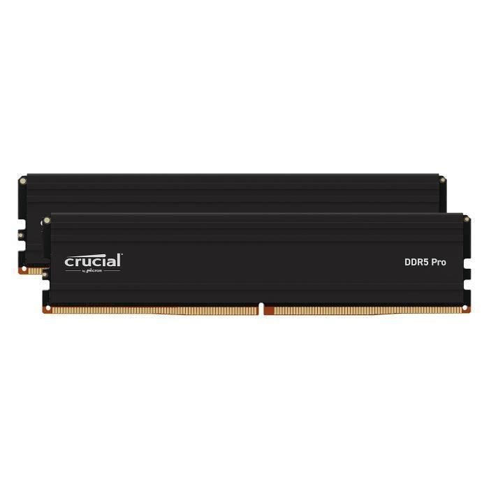 CRUCIAL Mémoire RAM DDR5 PRO - Kit 96GB (2 x 48GO) - 5600 MT/s - CL46 - UDIMM