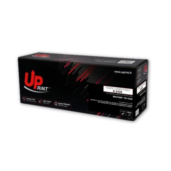 Toner - UPRINT - TN2420 - Noir - Grande capacité - Compatible BROTHER