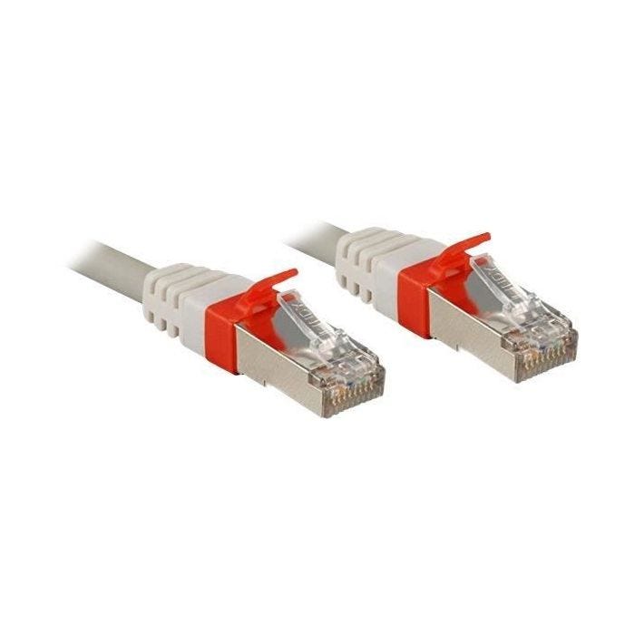 LINDY Câble réseau patch cat.6A S/FTP PIMF Premium - Cuivre - 10 Gbit - 500Mhz - LSOH - 20m - Gris