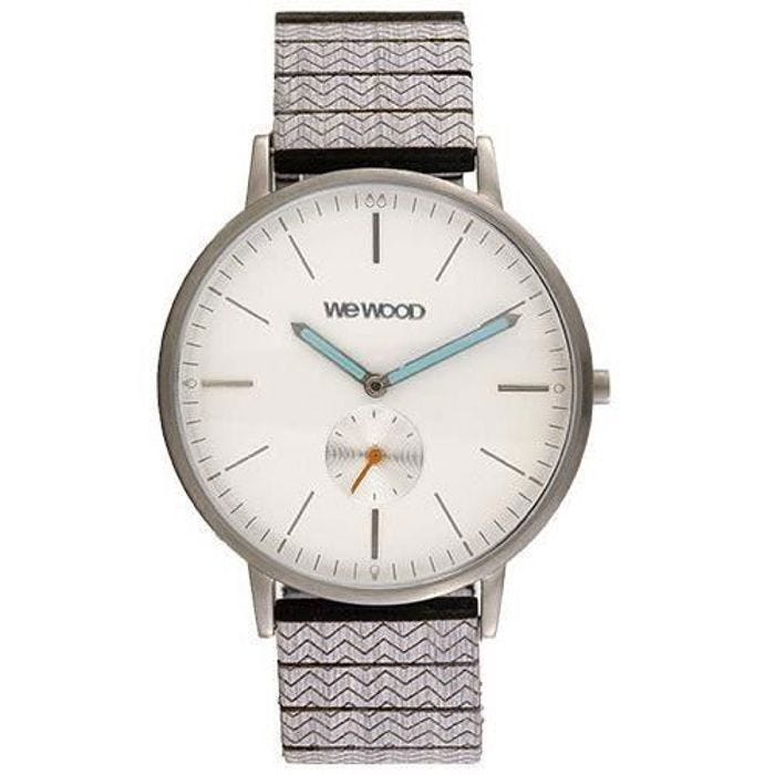 Montre - WEWOOD - 70370031 GRIS TITANE - Bois noyer - Bracelet Flex-wood