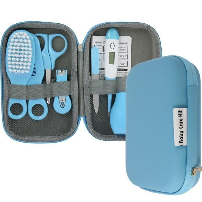 Trousse de Soin pour Bébé avec 8 Accessoires VP Santé Bleu