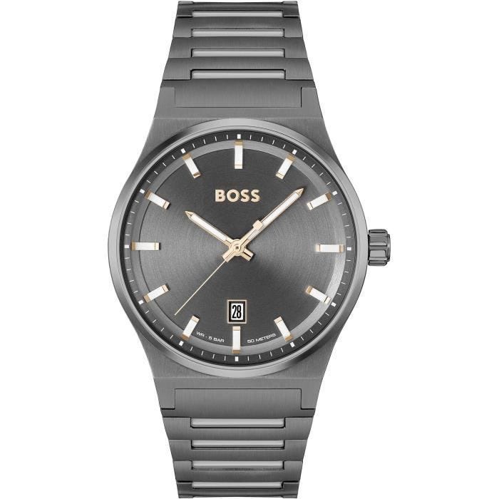 Montre - Hugo Boss - 1514078 - Acier Inoxydable - Silicone Gris - Analogique