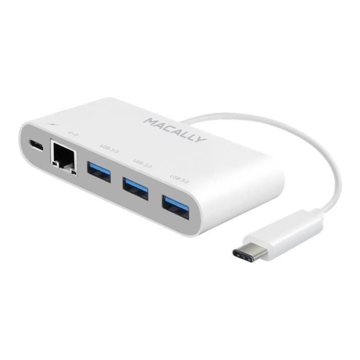 Macally UC3HUB3GBC Station d'accueil USB (USB-C) GigE