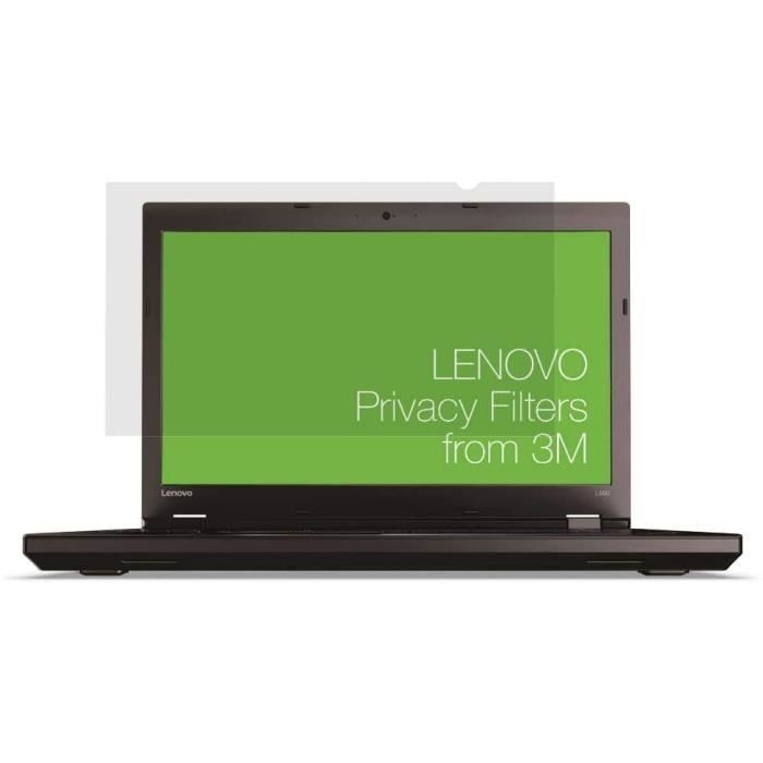 LENOVO Filtre de confidentialité PF15.6W pour écran - Pour 39,6 cm (15,6") Écran large Ordinateur Portable - 16:9