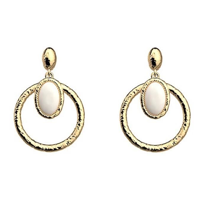 Boucles d'oreilles - LES GEORGETTES - Mirage Précieuses - Doré - 25mm - Plaqué or