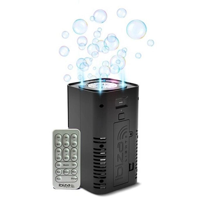 Machine à Bulles - Ibiza - BUBBLE-DREAM - LED Multicolores - Utilisation Intérieure - 100ml Réservoir