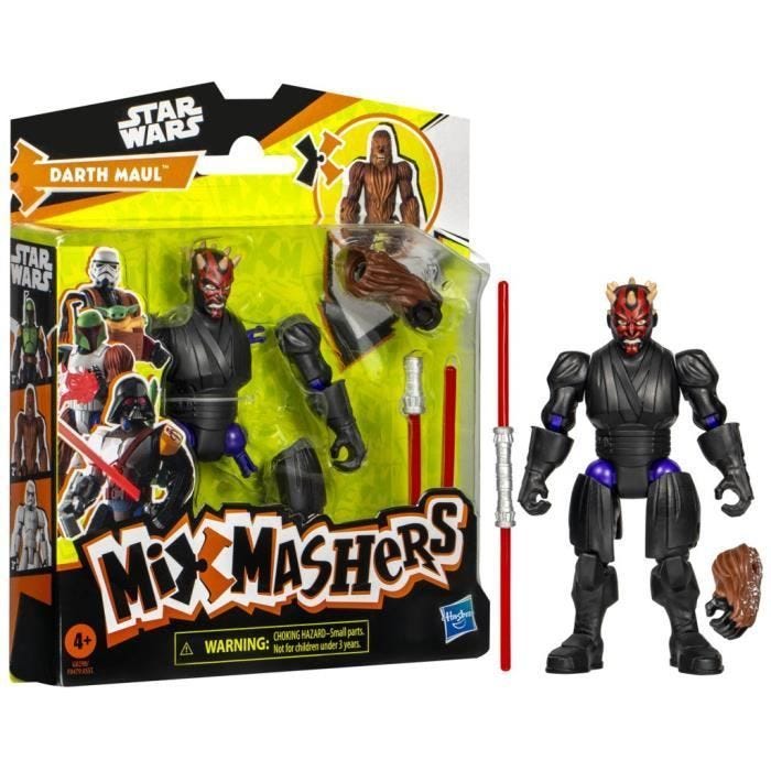 MixMashers Dark Maul, figurine 12 cm personnalisable à mélanger et combiner avec accessoires, Star Wars, dès 4 ans