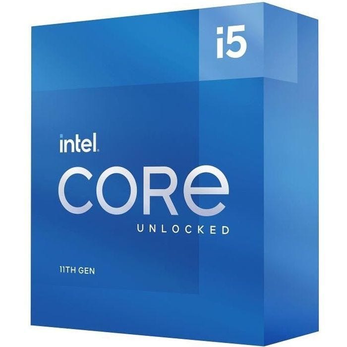 INTEL - Processeur Intel Core i5-11600 - 6 cœurs / 4,8 GHz - Socket 1200 - 65W