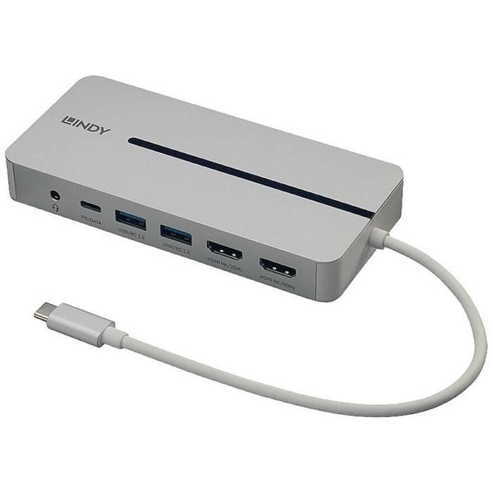 Station d'accueil USB-C - LINDY - 43360 - Universel - Premium - Compatible PC et MacBook M1/M2