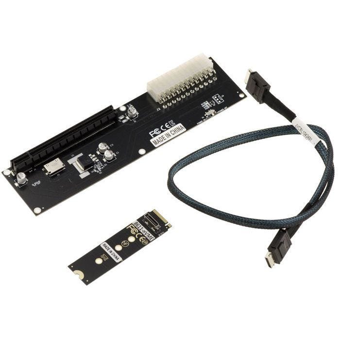 Plaque de conversion adaptateur M2 NVMe M Key vers PCIe 16x Gen 4.0 32G