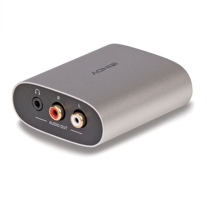 Convertisseur audio - LINDY - 38362 - HDMI vers RCA - Conversion numérique vers analogique - Noir