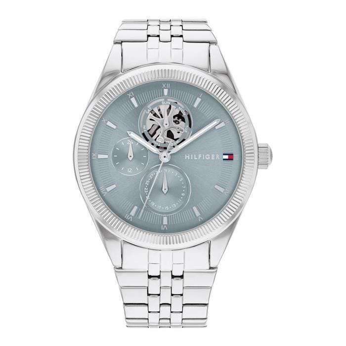 Montre - Tommy Hilfiger - Cadran bleu glacier - Acier inoxydable - Étanchéité 3 ATM - Style chic