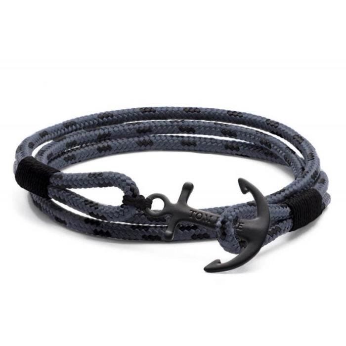 Bracelet - Tom Hope - Eclipse - Unisexe - Noir - Argent sterling