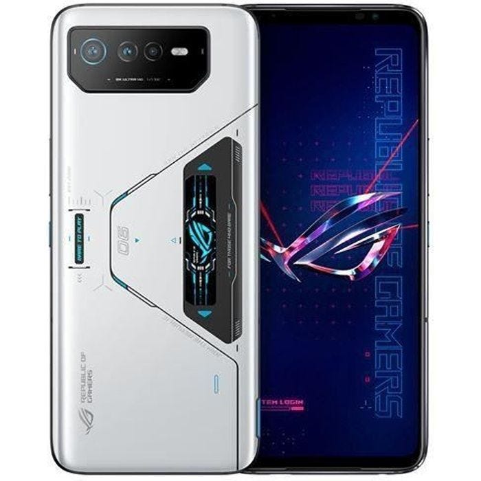 Asus Smartphone ROG Phone 6 Pro 6.78 5G Double nano SIM 512 Go Blanc Clair de Lune - 4711081835608