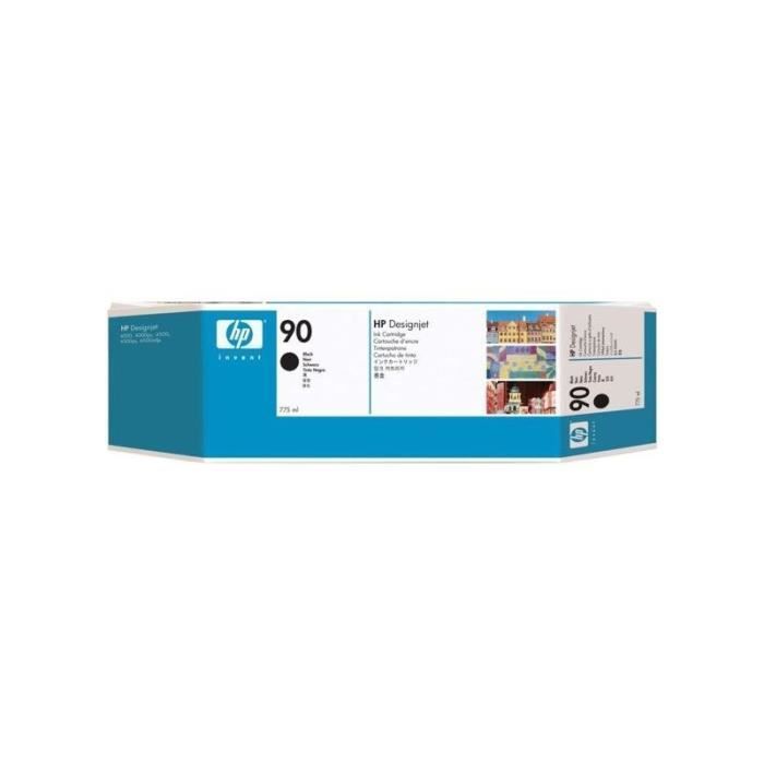 HP Pack de 1 Cartouche d'encre 90 Original - Noir - 775 ml