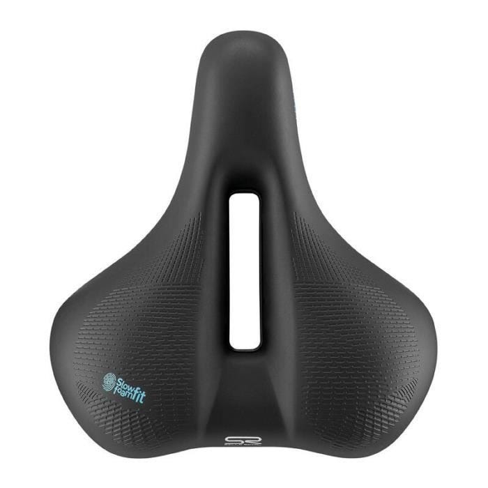 Selle anatomique avec trou central à mémoire de forme SELLE ROYAL Float Moderate - noir