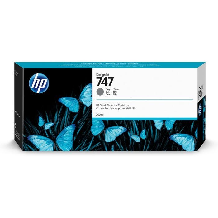 Cartouche jet d'encre HP 747 - Gris - HP - Jet d'encre - 300 ml
