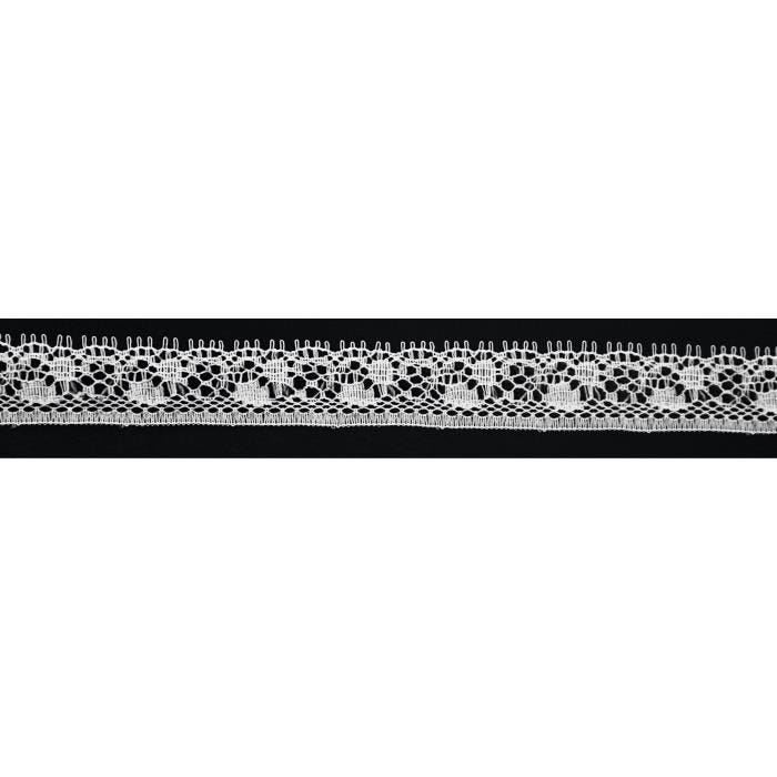 Ruban dentelle - DTM - 15 mm x 5 m - Blanc - Textile - Galon décoratif